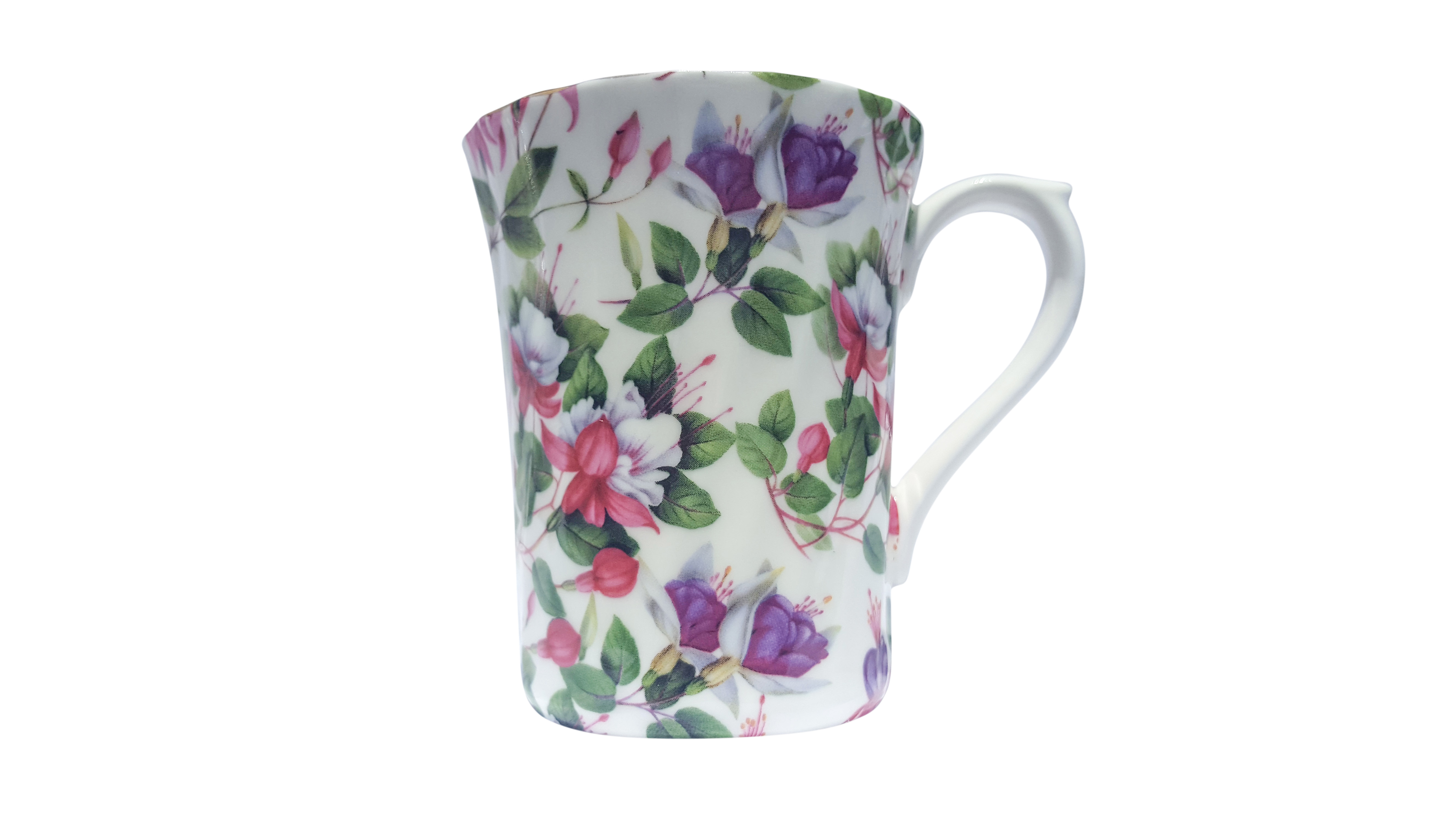 Fuchsia Bloom Chintz Mug